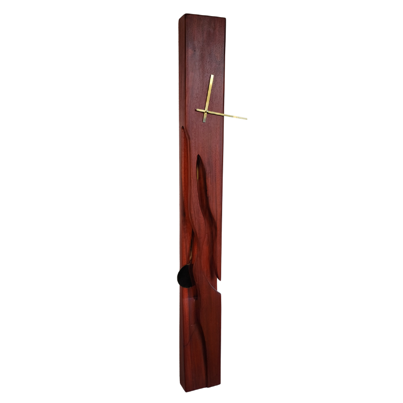 Padauk wall clock