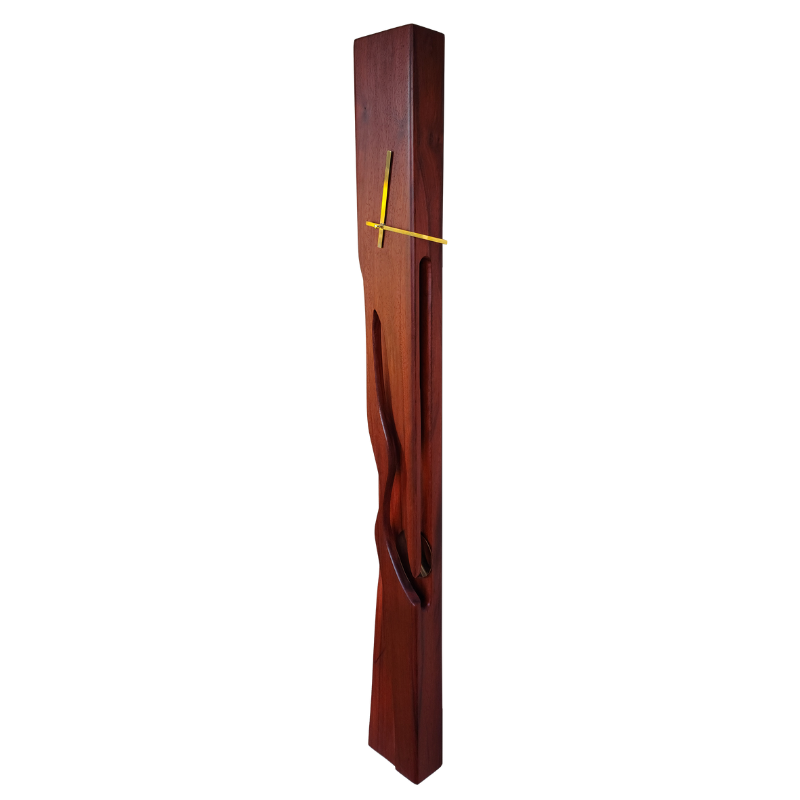 Padauk wall clock