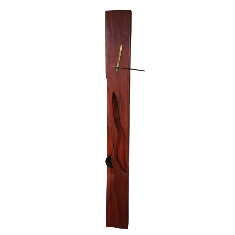 Padauk wall clock