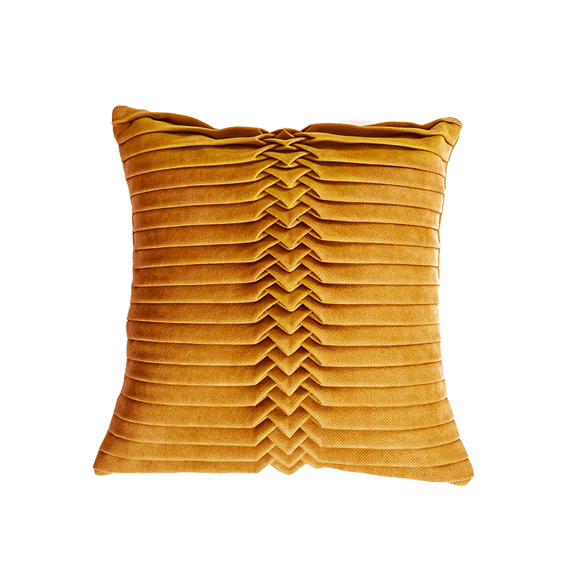 Orange Pleated CUSHION